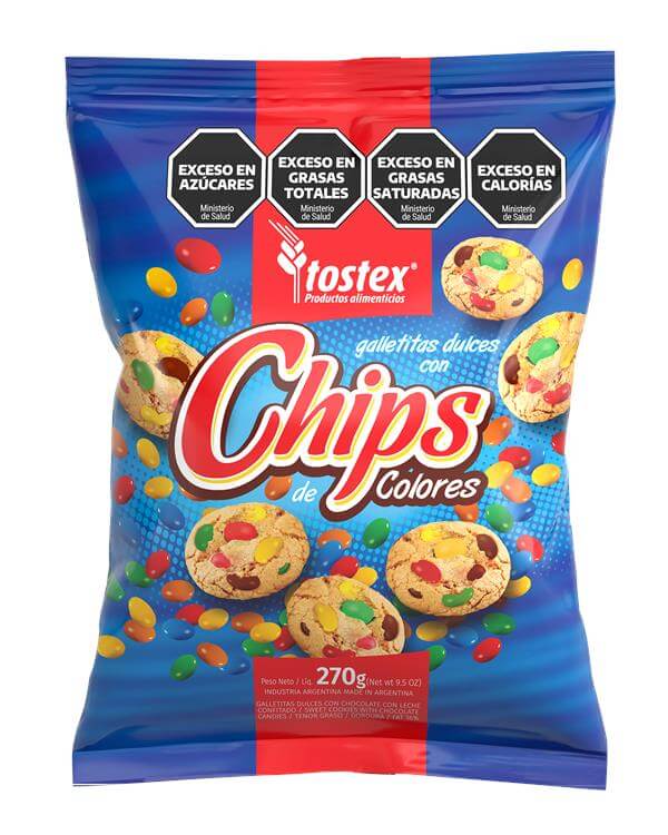 3D Tostex Chips Colores 270g 2024 Sellos