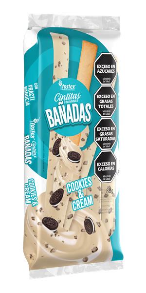 Cintitas Bañadas Cookies And Cream Bandeja