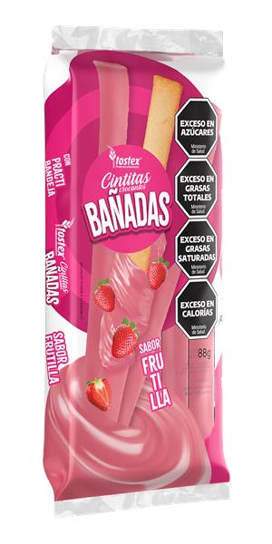 Cintitas Bañadas Frutilla Bandeja